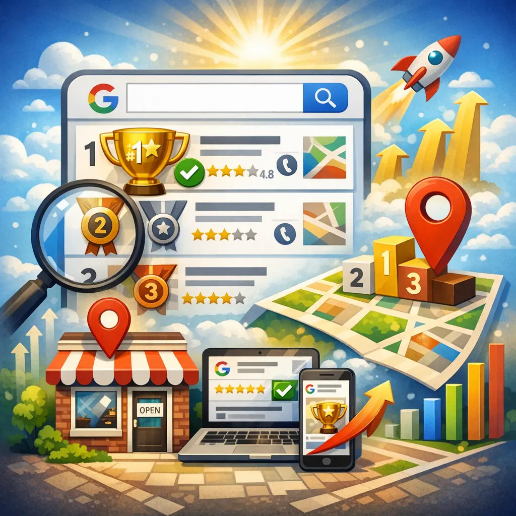 구글 지도 검색 상단 노출을 달성한 로컬 비즈니스 프로필 최적화 화면