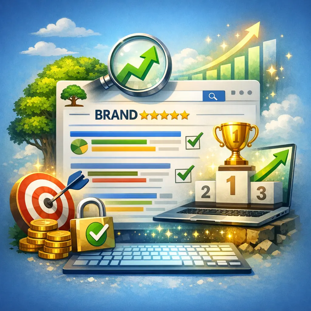 브랜드 검색 신뢰도를 높이는 나무위키 상위 노출 최적화 화면