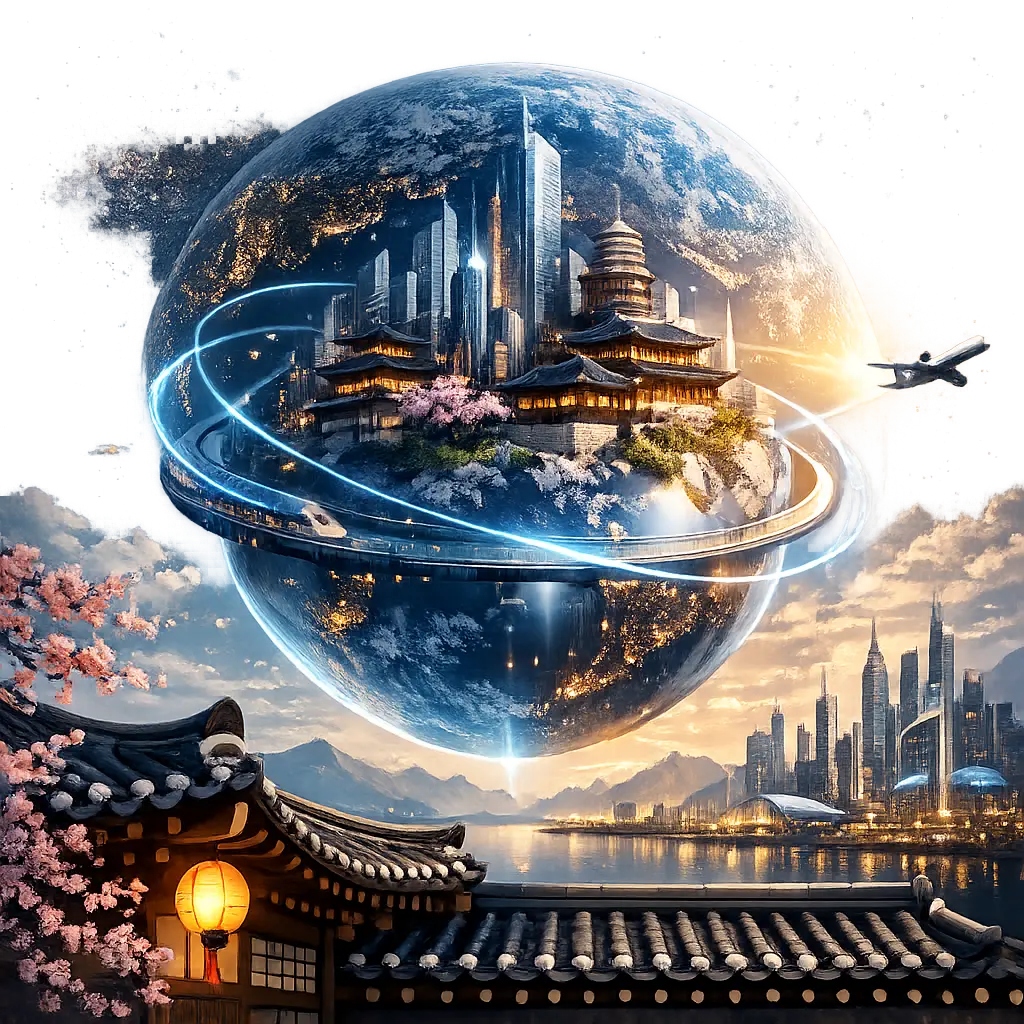 전통적 로컬 요소와 현대적 글로벌 감각이 어우러진 미래지향적 브랜드 디자인