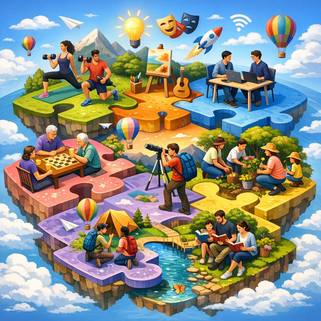 타겟 고객의 취향과 특성에 따라 다각화된 커뮤니티 프로그램 구성 레이아웃 포스터 이미지