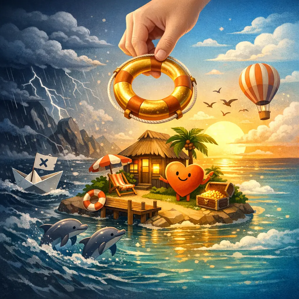 구독 유지를 이끌어내는 감각적인 해지 방어 페이지 UI 일러스트