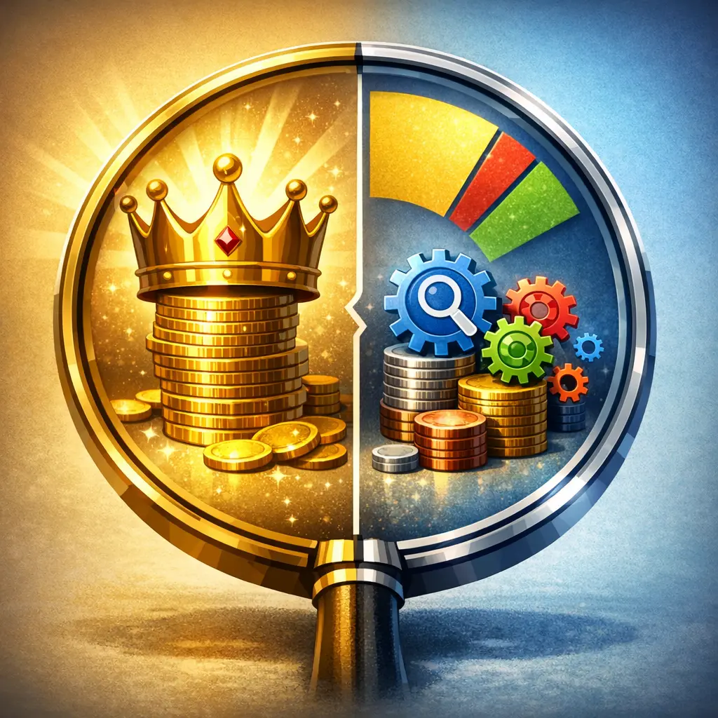 인기 핵심어와 세부 검색어의 전략적 구성 비율을 나타낸 인포그래픽