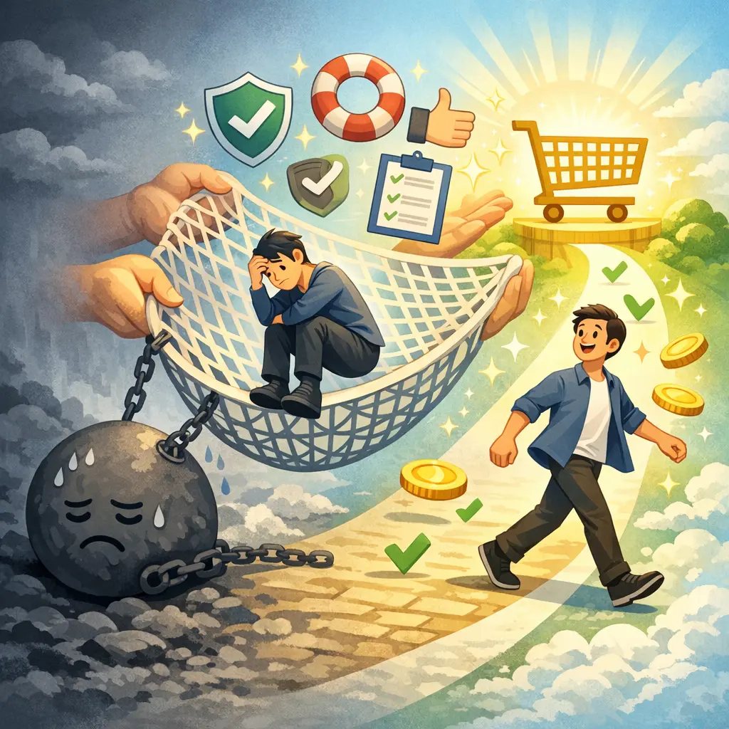 심리적 부담감을 해소하여 구매 결정으로 이끄는 안심 마케팅 시각화