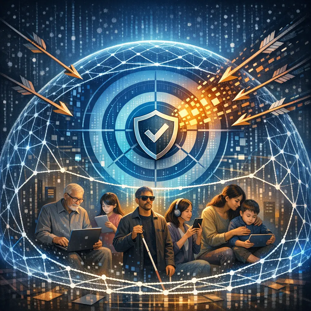 디지털 소외 계층을 보호하는 윤리적 타겟팅 알고리즘과 안전망 시각화